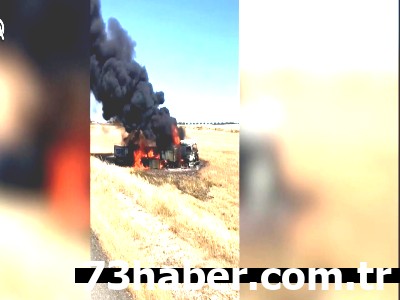 Şırnak'ta Tır Alev Topuna Döndü! İşte O Anlar