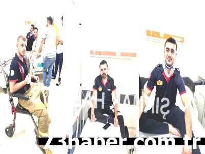 **Cizre'de Kahraman İtfaiyeciler! Kazaya Rağmen Alevlere Koştular**